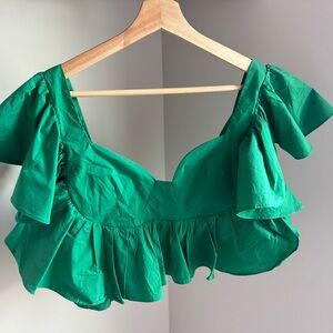 AKIRA Emerald Ruffled Blouse
